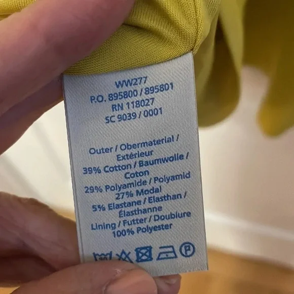 Boden, size 4P muted yellow dress - Picture 5 of 5